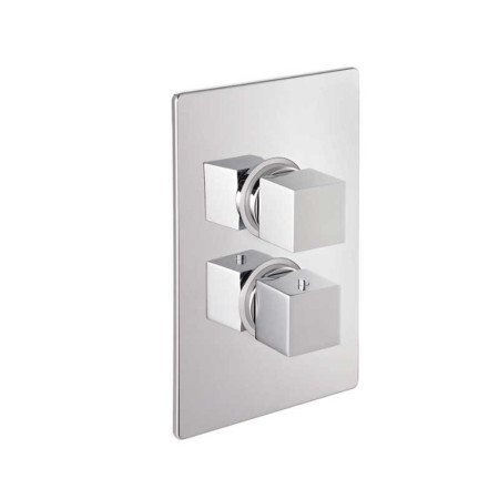 Marflow Phase 4 Thermostatic Shower Valve with Brass Concealing Plate