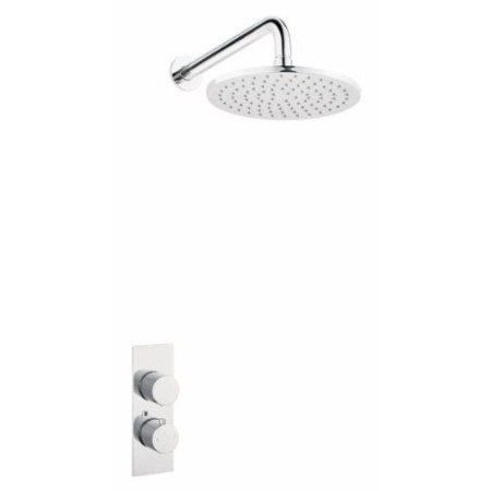 SAV7600K4 Marflow Savini Single Outlet Concealed Thermostatic Shower Valve with Wall Overhead Kit