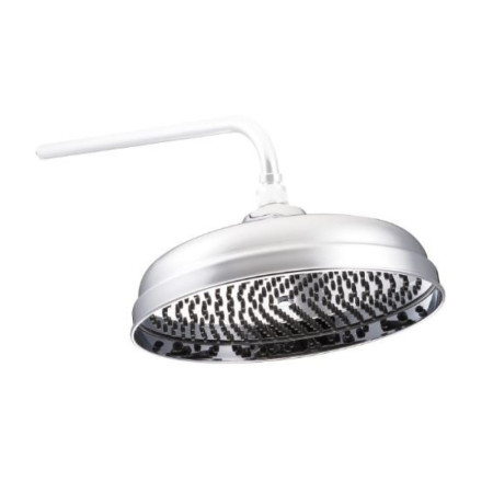 Marflow St James 12 Inch Chrome Skirted Easy Clean Shower Rose