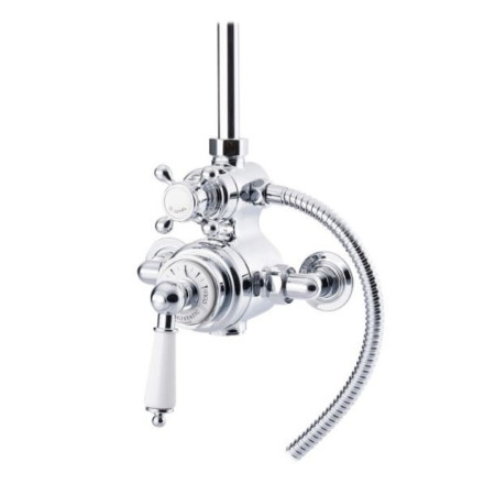 Marflow St James Traditional Thermostatic Valve with 2 Function Diverter London Handle & Lever