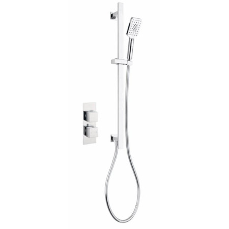 VOS7600K2 Marflow Vossen Single Outlet Concealed Thermostatic Shower Valve with Fixed Rail Kit & Handshower