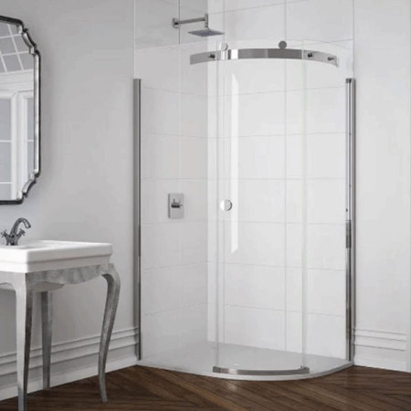 Merlyn 10 Series 1 Door Offset Quadrant Shower Enclosure 1200 x 800mm Right Hand with MStone Tray