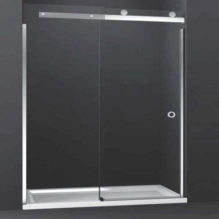 MS108231CL Merlyn 10 Series Sliding Door 1000mm Left Hand with Merlyn MStone Tray (1)