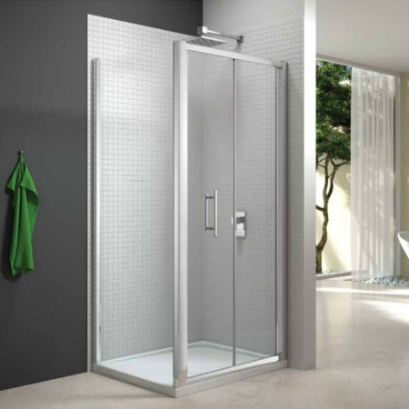 M67221B Merlyn 6 Series 900mm Bifold Shower Door with Tray