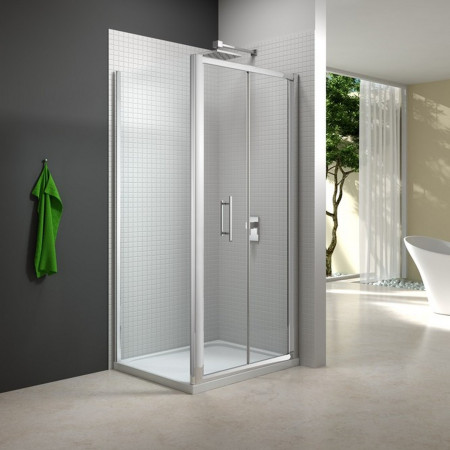 M67211N Merlyn 6 Series 760/800mm Bifold Shower Door with Side Panel
