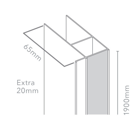 M6EXT Merlyn 6 Series Extension Profile