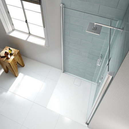 S8FPC100H Merlyn 8 Series 1000 x 1000mm Double Pivot Showerwall (2)
