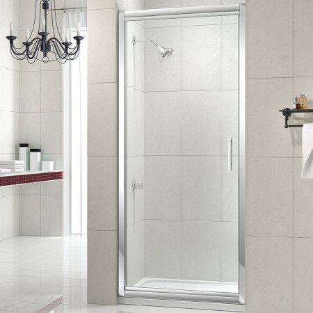 MS84431 Merlyn 8 Series 1000mm Infold Shower Door with Tray (2)
