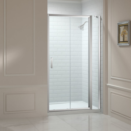 M88231 Merlyn 8 Series 1000mm Sliding Shower Door with Inline Panel
