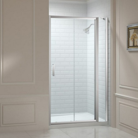 M88251P1H Merlyn 8 Series 1200mm Sliding Shower Door and Small Inline Panel