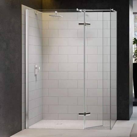 Merlyn 8 Series 1400 x 900mm Walk in Enclosure with Hinged Swivel Panel