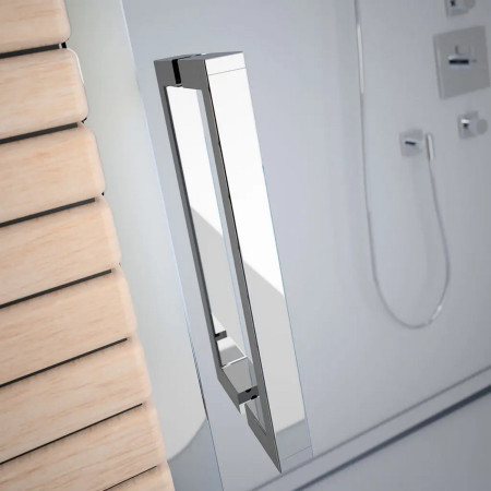 A0920HH Merlyn 8 Series 1400mm Polished Chrome Frameless Sliding Shower Door Handle Design