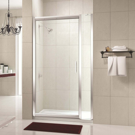 M84401 Merlyn 8 Series 700 Infold Shower Door with an Inline Panel