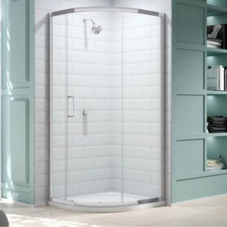 MS83225 Merlyn 8 Series 900mm 1 Door Quadrant Shower Enclosure with Tray (1)