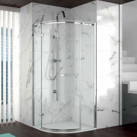 A0601THB Merlyn 8 Series 1 Door 800mm Quadrant Shower Enclosure with Tray (1)