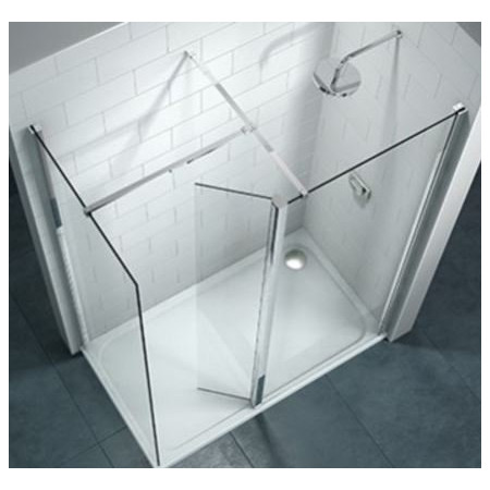Merlyn 8 Series Walk In with Swivel Panel 1600 x 800mm Frameless Enclosure