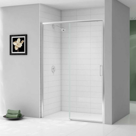 Merlyn Ionic Express 1000mm Low Level Access Sliding Shower Door - LH - 6mm Glass-2