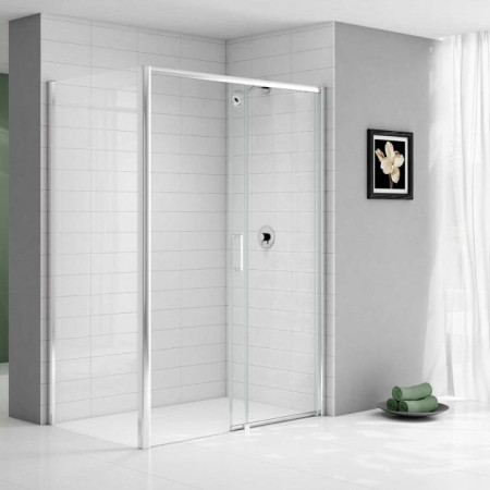 Merlyn Ionic Express 1000mm Low Level Access Sliding Shower Door - RH - 6mm Glass-1