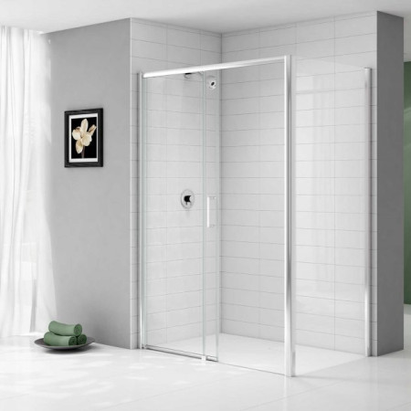 Merlyn Ionic Express 1400mm Low Level Access Sliding Shower Door - LH - 6mm Glass