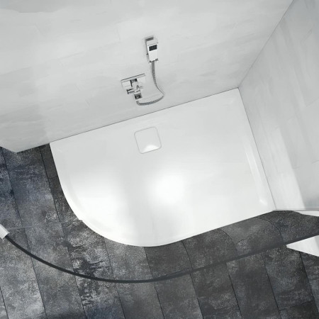 Merlyn Level25 Anti Slip 1200 x 900mm Offset Quadrant LH Shower Tray