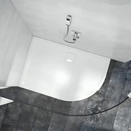 Merlyn Level25 Anti Slip 1200 x 900mm Offset Quadrant RH Shower Tray