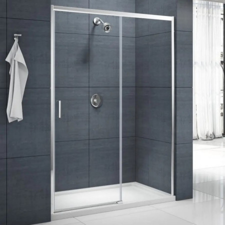 Merlyn MBox 1400mm Low Level Access Right Hand Sliding Shower Door