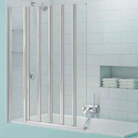 Merlyn SecureSeal 5 Fold Bath Screen with Storage