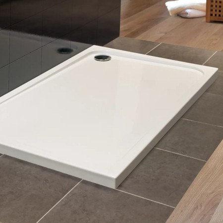 S127RTTO Merlyn Touchstone 1200 x 700mm Corner Waste Rectangular Shower Tray Bathroom Setting