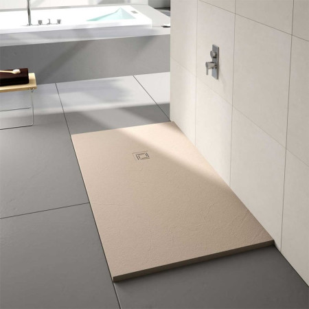 T108RTS Merlyn Truestone 1000 x 800mm Sandstone Rectangular Shower Tray-2