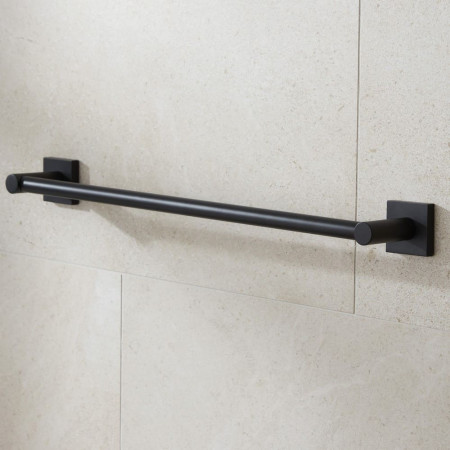 8806B Miller Atlanta Black Towel Rail Lifestyle