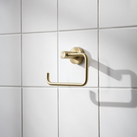 8710MP1 Miller Bond Brushed Brass Toilet Roll Holder Lifestyle