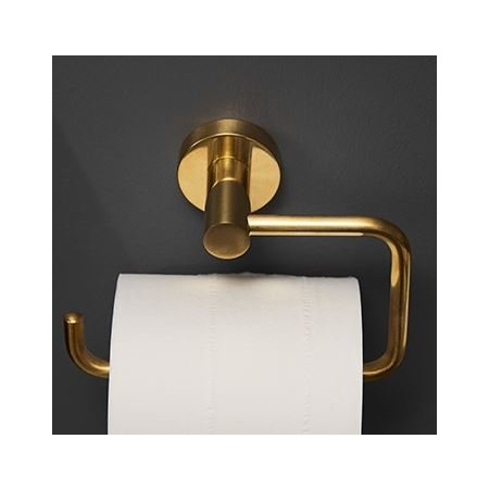 Miller Bond Polished Brass Toilet Roll Holder Room Setting