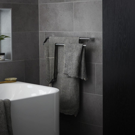 8127C Miller Boston Double Towel Rail Lifestyle