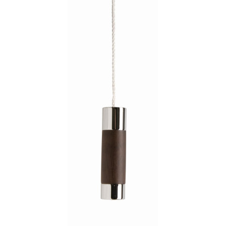 Miller Classic Chrome and Dark Oak Cylindrical Light Pull