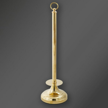 Miller Classic Freestanding Polished Brass Spare Toilet Roll Holder