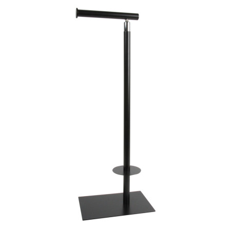 Miller Classic Matt Black Free Standing Toilet Roll & Spare Roll Holder