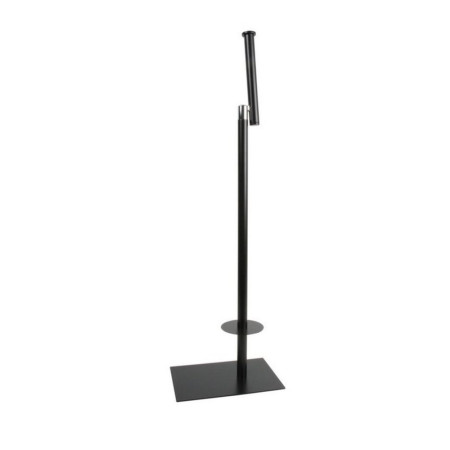 5656B Miller Classic Matt Black Free Standing Toilet Roll & Spare Roll Holder Vertical Design
