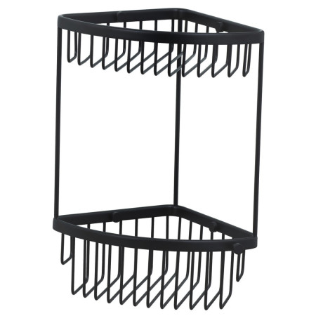 Miller Classic Two Tier Black Corner Basket