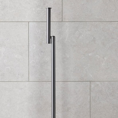 5656GM Miller Freestanding Spare Toilet Roll Holder in Gunmetal Lifestyle