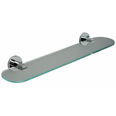 Miller Lily 500mm Chrome Glass Shelf