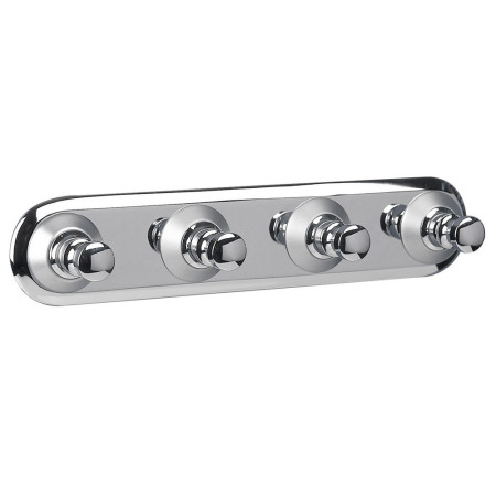 Miller Metro Four Hook Panel in Chrome