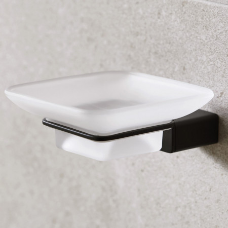 Miller Miami Black Soap Dish and Holder