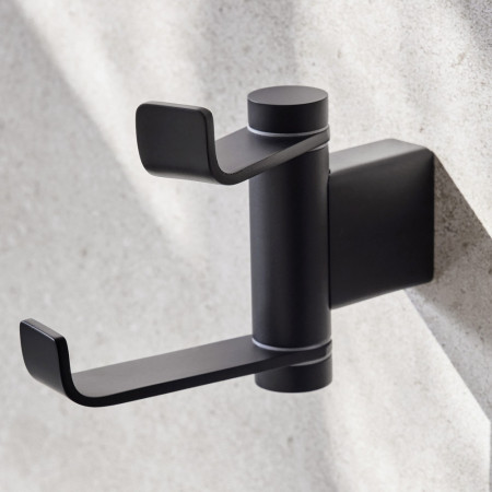 Miller Miami Black Swivel Robe Hook