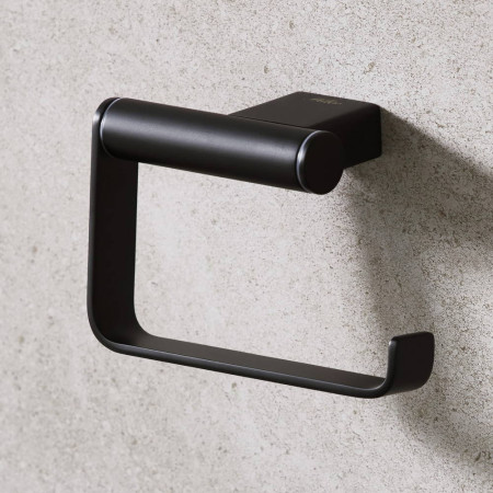 Miller Miami Black Toilet Roll Holder