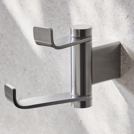 Miller Miami Brushed Nickel Swivel Robe Hook