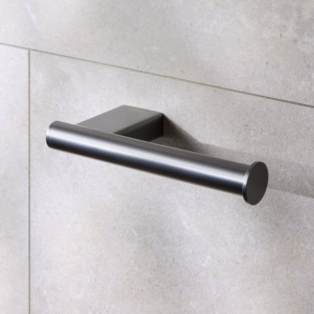 Miller Miami Spare Toilet Roll Holder in Gunmetal