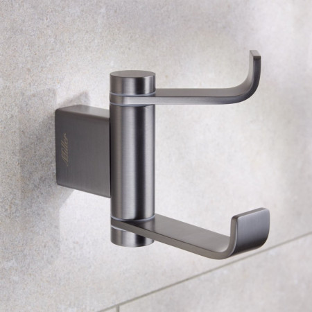 Miller Miami Swivel Robe Hook in Gunmetal