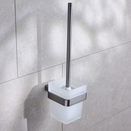 Miller Miami Toilet Brush Set in Gunmetal