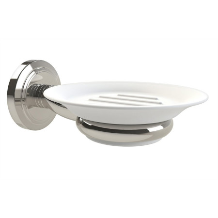8004MN Miller Oslo Polished Nickel Soap Dish and Holder