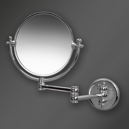 Miller Polished Brass Double Arm Extending Mirror